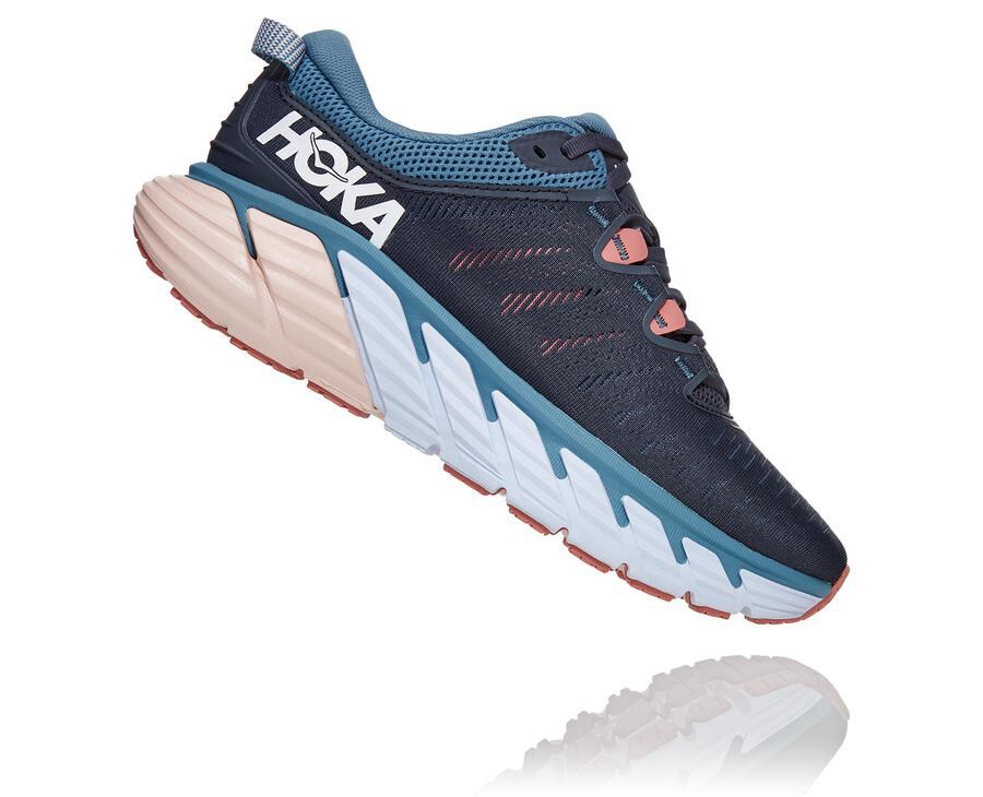 Zapatillas Running Hoka One One Mujer - Gaviota 3 - Azul Marino - ILS562419